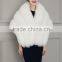 2016 new product high-grade luxury fashion faux fur shawl coat woman cape