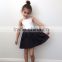 2017 baby girl party dresses sleeveless lace black wedding dress baby wear clothes
