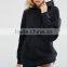 Top Quality Womens Oversized Pullover Hoodie Loose Fit Black Plain 100% Cotton Fleece Pullover Hoodie Wholesale