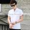 2017 summer men's short sleeve T-shirt collar pure color button half sleeve cotton contracted cultivate one's morality type mini