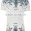 Custom peacock feather printed t-shirt for men
