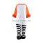 Cotton Orange Baby Girl Halloween Icing Ruffle Sets Costume Halloween Outfit Clothing