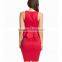 2016 Summer fomal office women dresses , western V-neck bodycon sexy lady fashion dress for wholesale