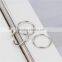 Zinc Based Alloy Accessories Findings Circle Ring Silver Tone Cheaper Hairpin For Hair