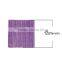 Plastic Mesh Jewelry Rhinestones Purple Round 12cm