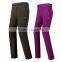 soft shell men and women hiking pants with polar fleece lining