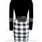 2016 BAIYIMO Women Colorblock Wear to Work Business Party Bodycon One-piece Dress latest hot sale