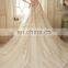 Floral sleeveless  flourish Beaded wedding Bridal Gown