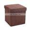 RTS Modern Furniture Corduroy Foldable Storage Ottoman Folding Stool