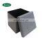 high quality modern fabric soft round velvet living leather stool folding bed sofa bench storage ottoman design