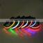 Fashionable solar and usb rechargeable led dog collar with leash