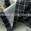 Wholesale modern black checkered printed house ready made all sun shading curtain for hotel livingroom and bedroom