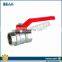 Aluminium level handle brass ball valve
