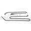 304SS 2000W high temperature industrial green bake oven heater U-shape bake oven heating element