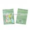 Transparent Clear Front Silver Backed Aluminized Plastic Packaging Mylar Zipper Bag