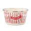 Custom turkish disposable white enamel metal cereal fruit soup bowl with handles