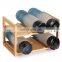 6 Grids Freestanding Bamboo Water Rack Bamboo Water Bottle Organizer Rack for Cabinet Kitchen Countertop