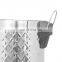 Popular Special Pattern Design Trash Can Embossing Surface Dust_Bin Bathroom Hotel Luxury Household Stainless Stee lTrash Bin