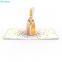 Personalized Champagne 3D Pop-up Cards Best Father’s Birthday for Party Celebration Gift