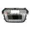RS1 front grill for Audi A1 S1 replacement honeycomb grill with quattro for Audi A1 S1 front bumper grill 2016 2017 2018