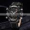 Quartz Watch Case Stainless Steel Leather Bands Wrist Hand Watch Display Digital Custom Logo Luxury Watches Men