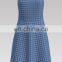 Best Sale 100% Cotton Yarn Dyed Wrinkle Blue Chek Fabric for Blouses