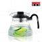 promotional glass kettle, transparent glass water pot, water bottle