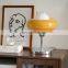Italian Medieval Design Style Table Lamp Living Room Bedroom Egg Tart Table Light for Indoor