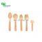 Yada Disposable Compostable Square End Tasting Party Wood Pointed Spoon 95mm Ice Cream Spoons