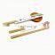 Eco-friendly Natural Bamboo Carbonized Sushi Chopsticks Brown Color With Paper Package