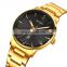 New Arrival Skmei 1878 Gold Black Quartz Watch for Men Wristwatch Wholesale Price Customized Logo