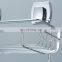 Shower Caddy 2 Tier Shower Shelf Kitchen Storage Basket Corner Shelf Stainless Steel No Drilling Self Adhesive Bathroom Caddy No