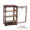 Wholesale Premium Classical Custom wood Red black Cigar Humidor display Box holder Acrylic cigar Humidor
