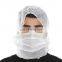 Astronaut Cap, Disposable Face Cover Hat Anti-Dust Non-Woven Hood Head Cap with Elastic Band