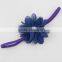 Fashion Chiffon flower hair accessories elastic headband with ziron jewelry MY-AD00018