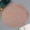 Natural Wood Print Decorative Insulation PVC Placemats for Banquets
