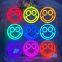 Smiley Face Led Neon Sign Happy Vintage Neon Sign Colorful Wall Art Smile Face Wall Light Decor Handmade Neon Sign