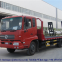 10-тонный грузовик Dongfeng с ровной платформой для транспортировки экскаваторов