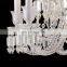 European transparent crystal chandelier for home villa modern living room K9 candle crystal pendant light