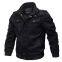 Denim Fashion Color Casual Sports Windproof Men's Long Sleeves Loose Jacket