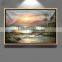 fashion home decoration modern hand painted canvas seascape oil painting