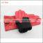 ladies cheap red suede leather hand gloves