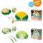 bamboo fibre biodegradable and eco Kids dinner set with panda decal printing