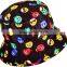 China hot sale sublimation emoji children bucket hat