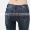 New Arrival Washed fashion knitted tall women's fancy denim jeans ladies sex jeans women's fashion butt lifting skinny jeans