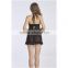 Sexy transparent black babydoll sexy nighty dress picture