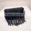 2016 fashionable Pu Leather tassel clutch bag for ladies