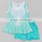 2015 Miss123 cotton cute baby girls dress triple ruffle outfits children's dress sets