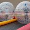 dual lane human hamster ball inflatable race track challenge for sale