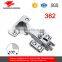 Slide-on kitchen cabinet one way door hinges hardware type